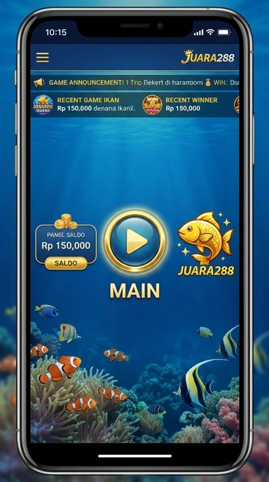 Layar utama juara288 — antarmuka bersih setelah instalasi